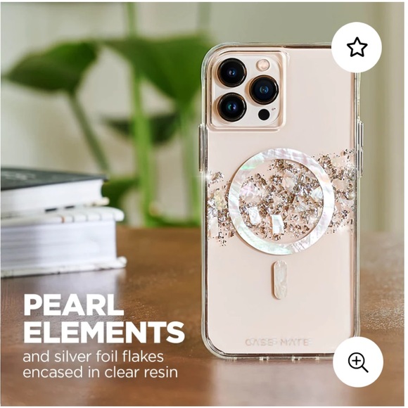 Case-Mate iPhone 14 or 13 Touch of Pearl (MagSafe) Case - Picture 1 of 13